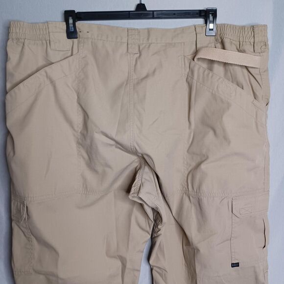 5.11 Tactical Series Pants Mens 48 Beige Cargo Ripstop Utility Outdoor Workwear - Picture 5 of 16